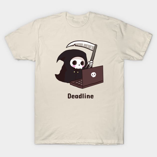 Grim reaper on a deadline T-Shirt by Yarafantasyart